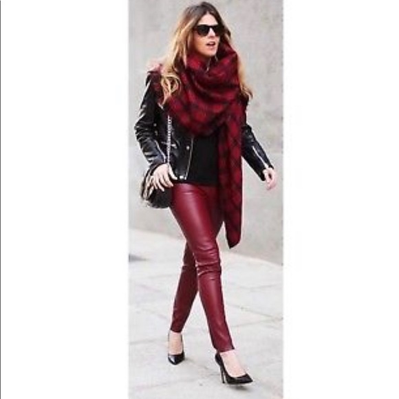 Vince Lamb leather Leggings zip ankles Medium - Picture 2 of 8